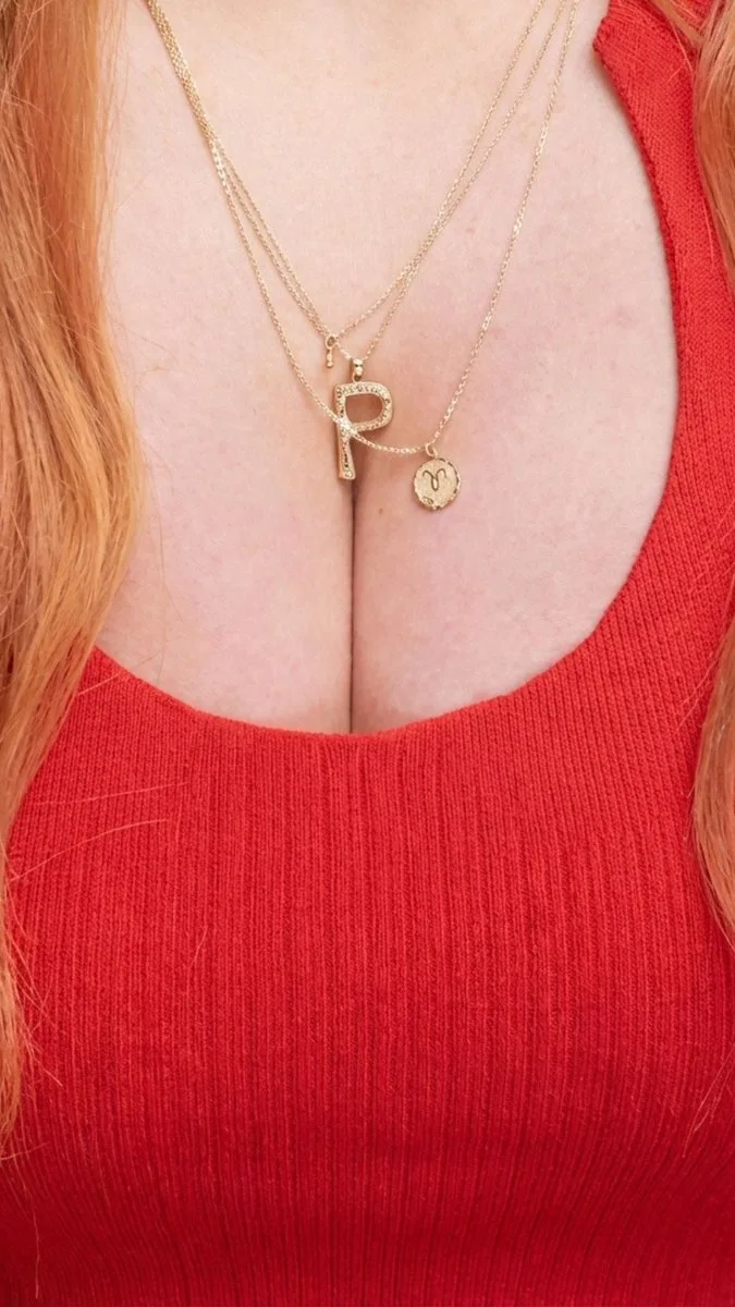 E-commerce Main Image - Jewelry Product Photography of Layered Gold Necklace