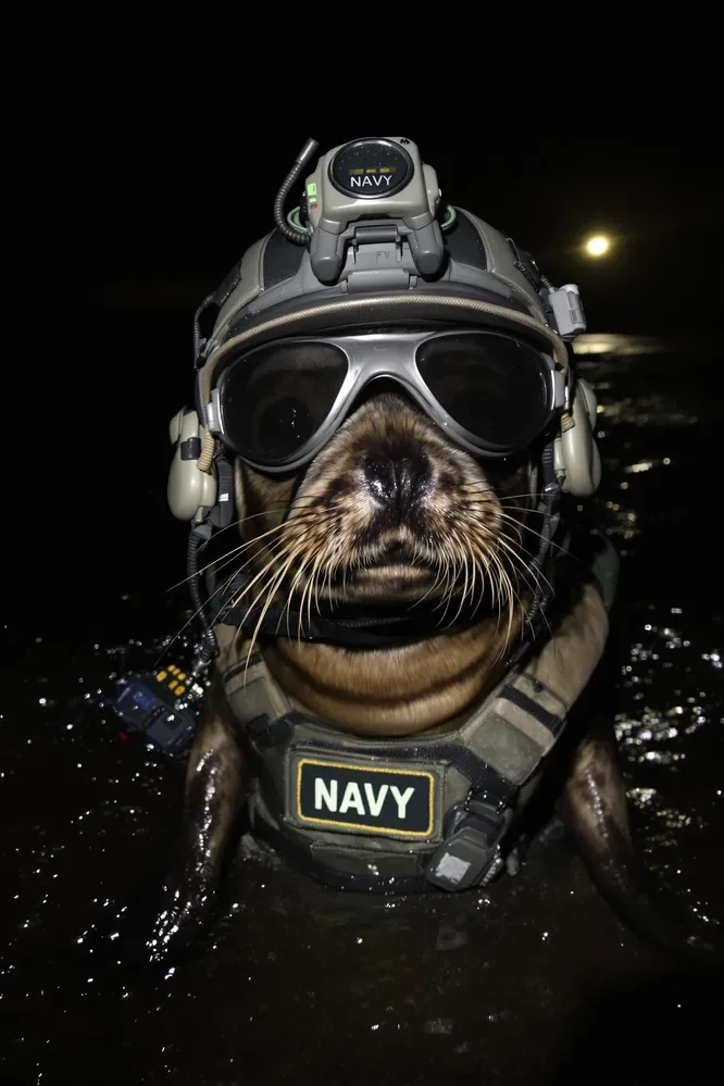 A Navy Seal But It's An Actual Seal