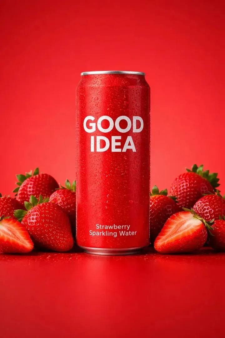 E-commerce Main Image - Premium Studio Product Photo of Sparkling Water Can