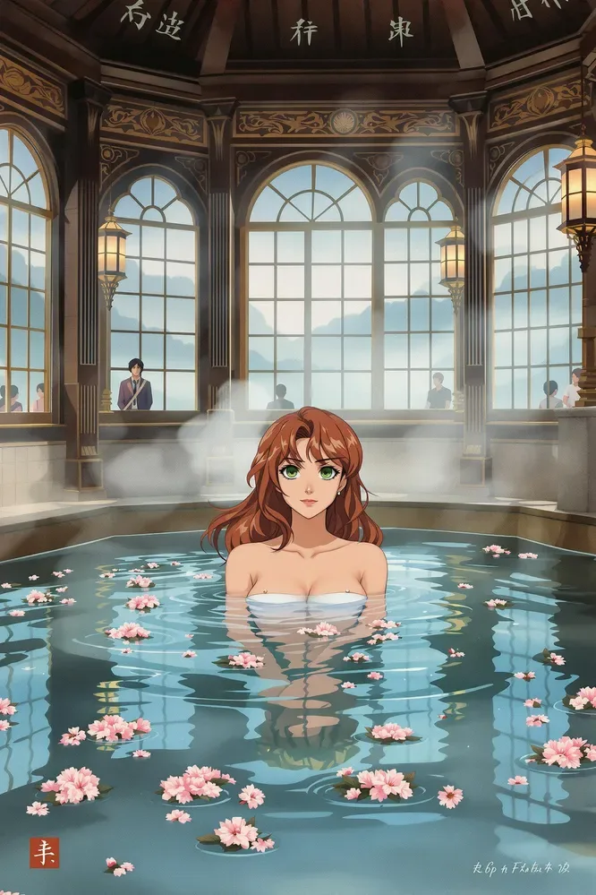 90s Anime Screencap Japanese Bath House In Sf
