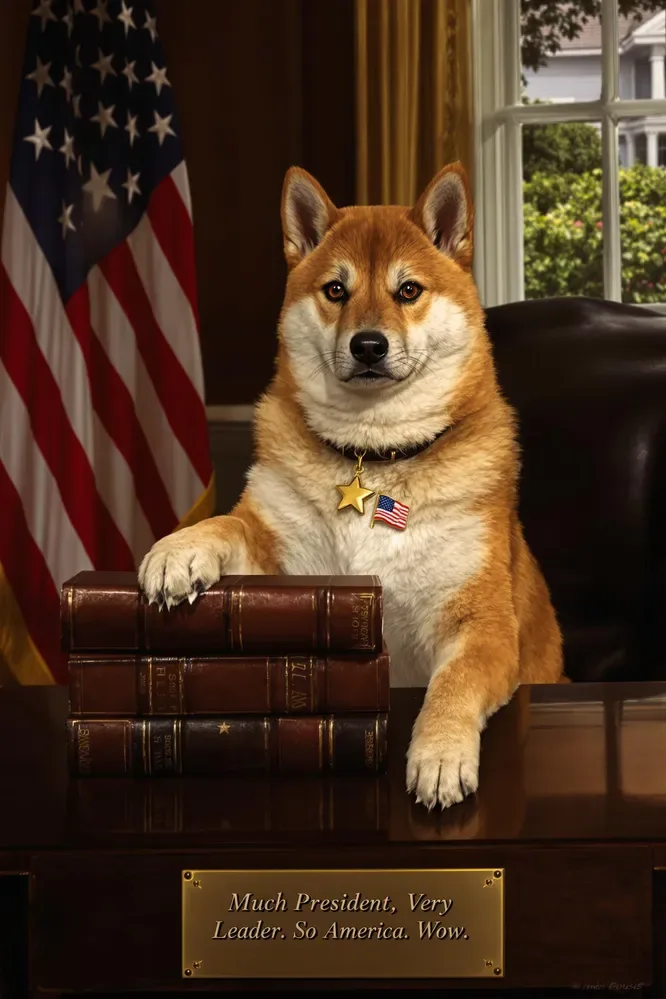 Official Presidential Portrait Of Doge (the Shiba Inu