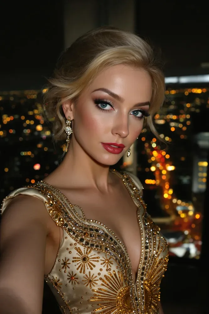 Wearing A Detailed Embroidered Dress