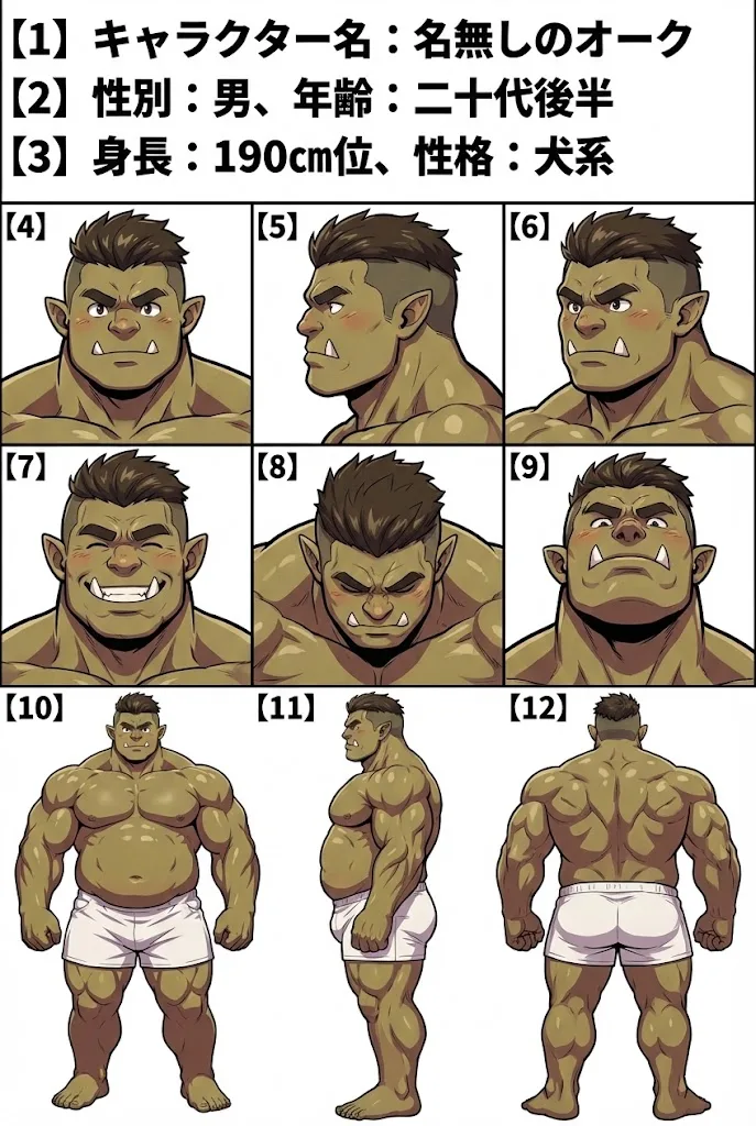 Game Asset - Character Sheet Prompt for Nano Banana