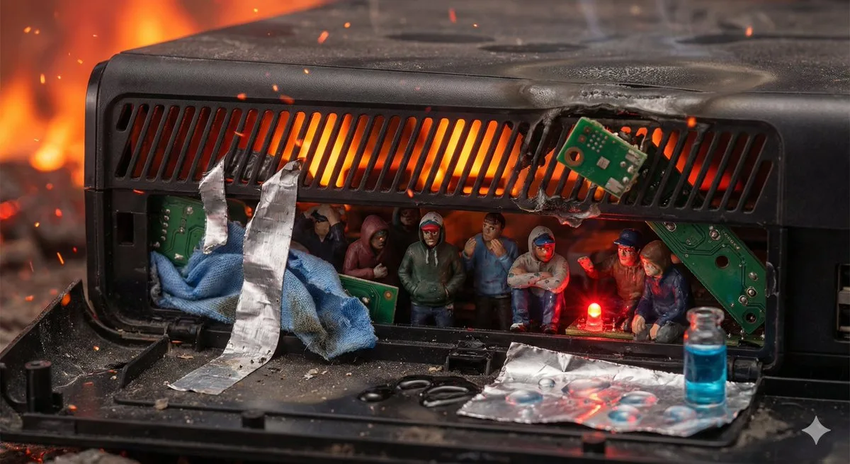 Comic / Storyboard - Ordinary Object as Desperate Refuge During Catastrophe