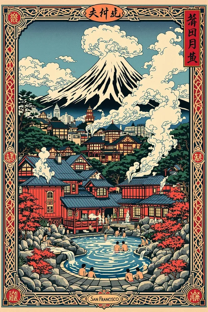 A Japanase Bath House In San Francisco Masterpiece