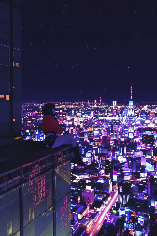 90's Anime Vintage Anime Screenshot Woman Sitting On