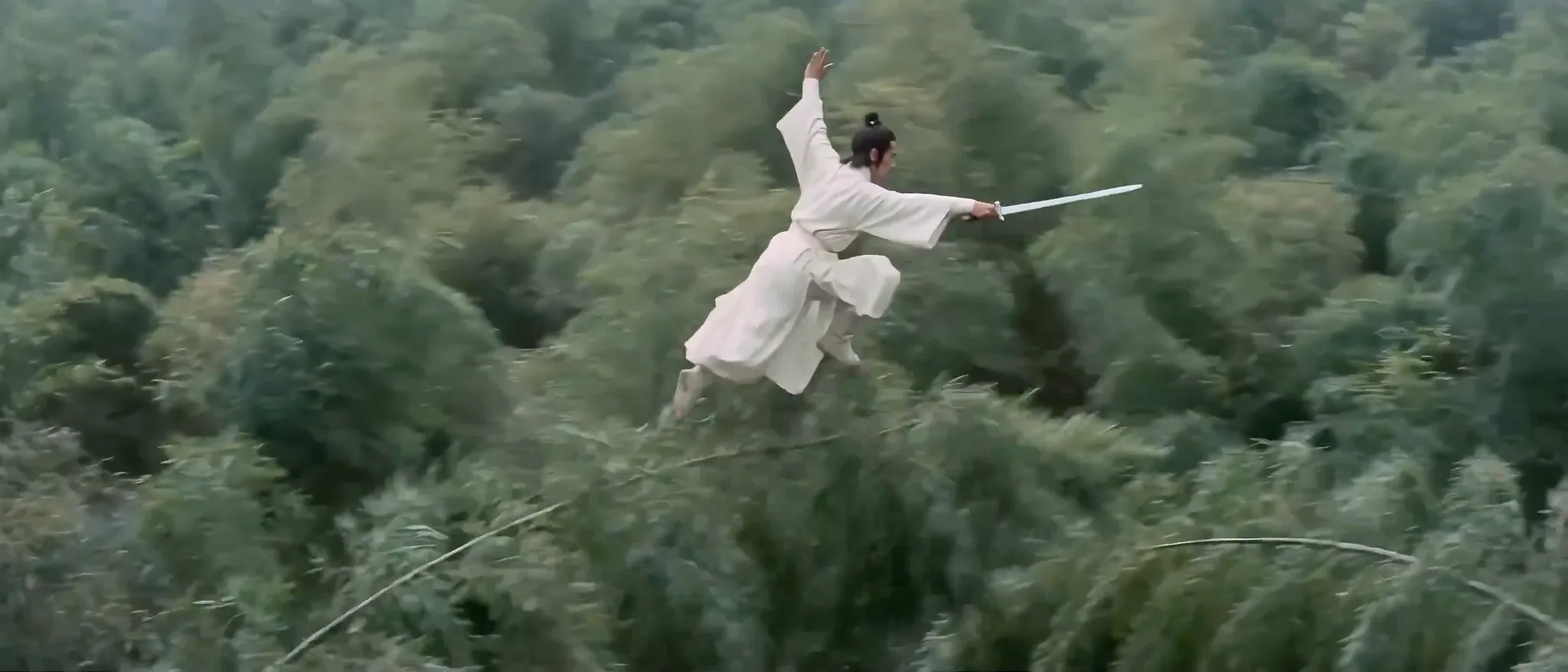 Seedance2 White Swordsman Bamboo Forest