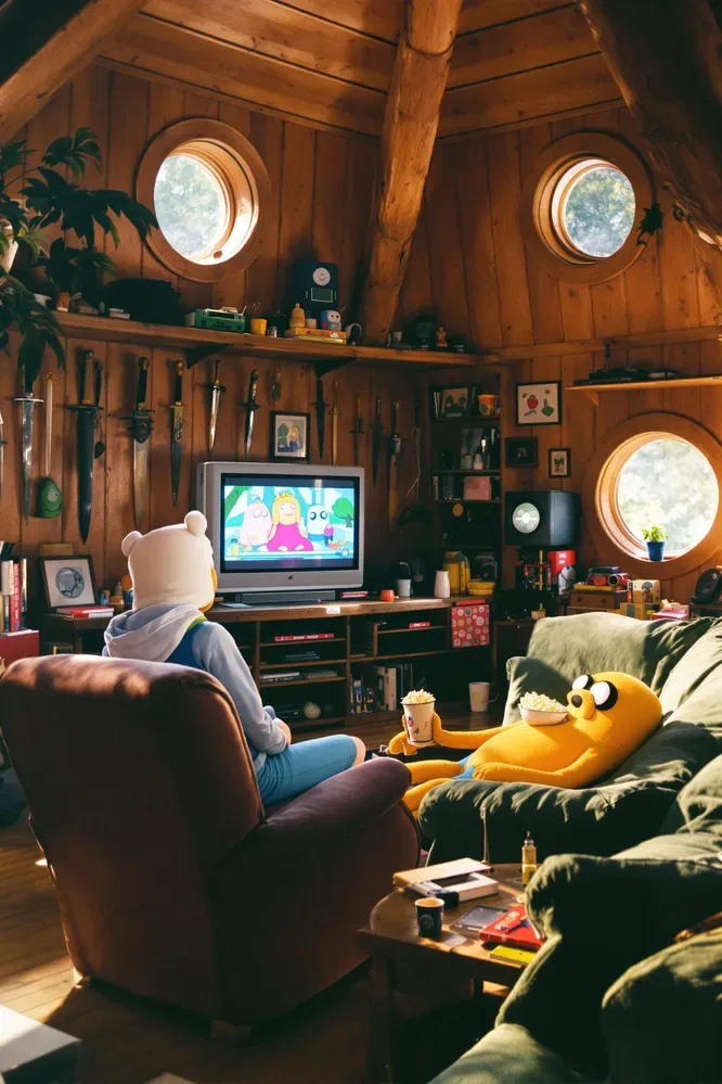 Analog Photo Of Finn The Human And Jake