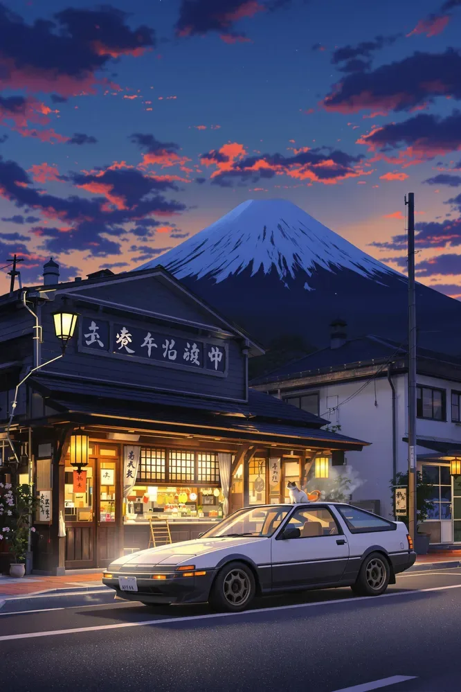 Studio Ghibli Style In The Evening