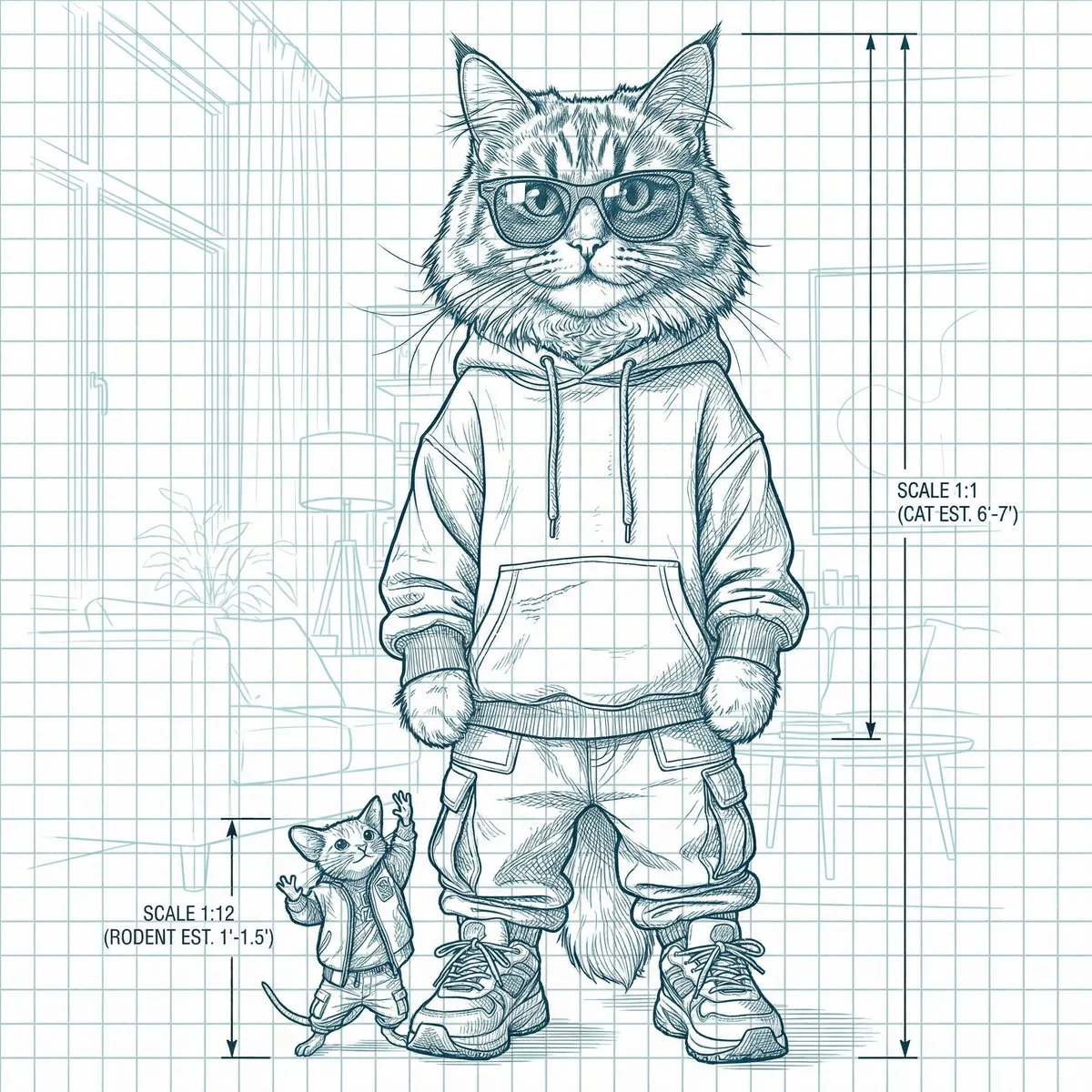 Infographic / Edu Visual - Blueprint-style technical schematic generation