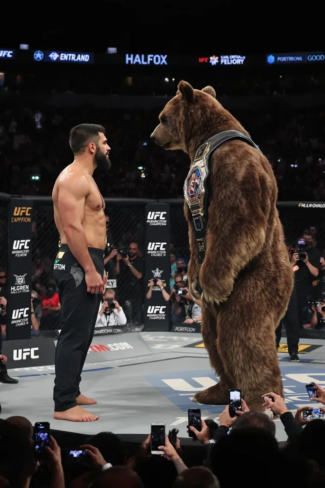 Generate A Hyper-realistic Cinematic Photo Of A Ufc