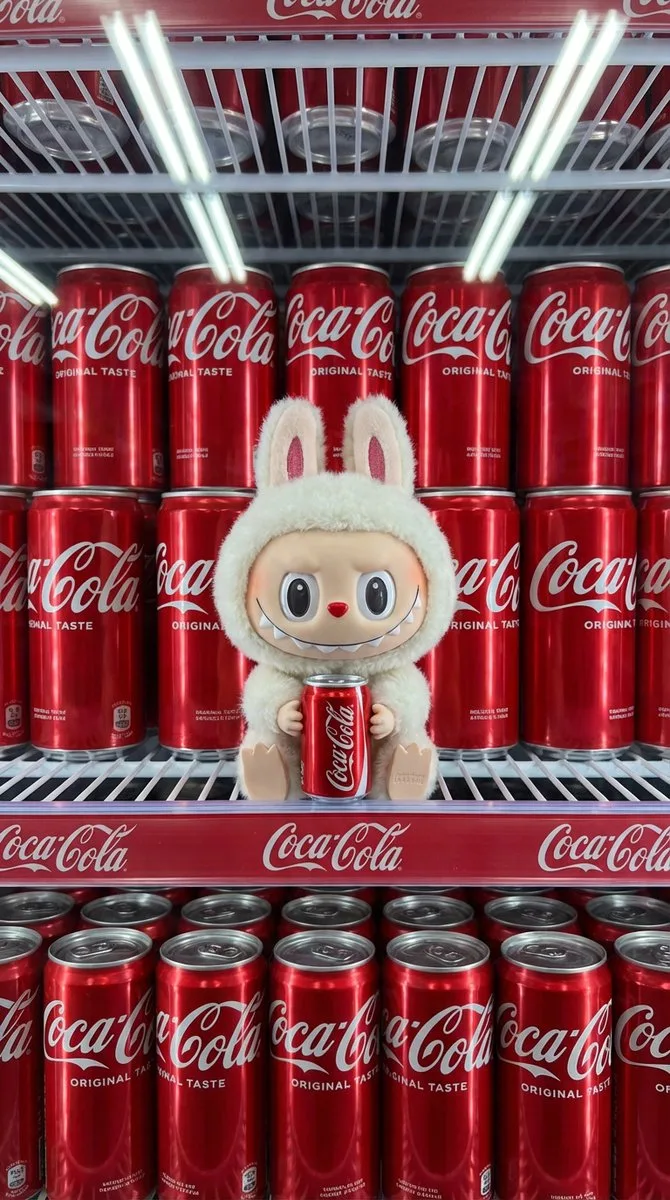 Product Marketing - Product Shot Prompt for Nano Banana Pro: Art Toy in a Coca-Cola Cooler