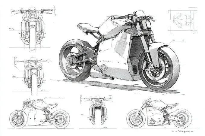 Minimalist Industrial Sketches