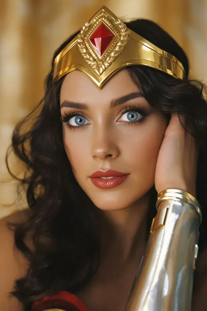 1990s Beautiful Wonder Woman 4K Photo