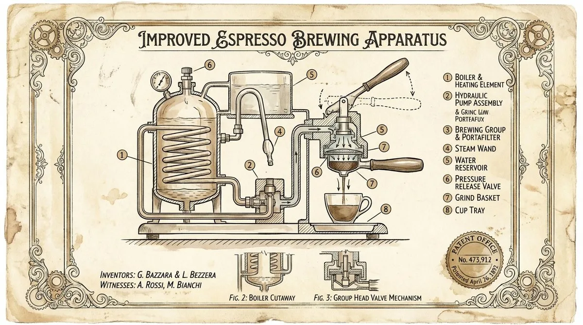 Infographic / Edu Visual - Vintage Patent Drawing Technical Illustration
