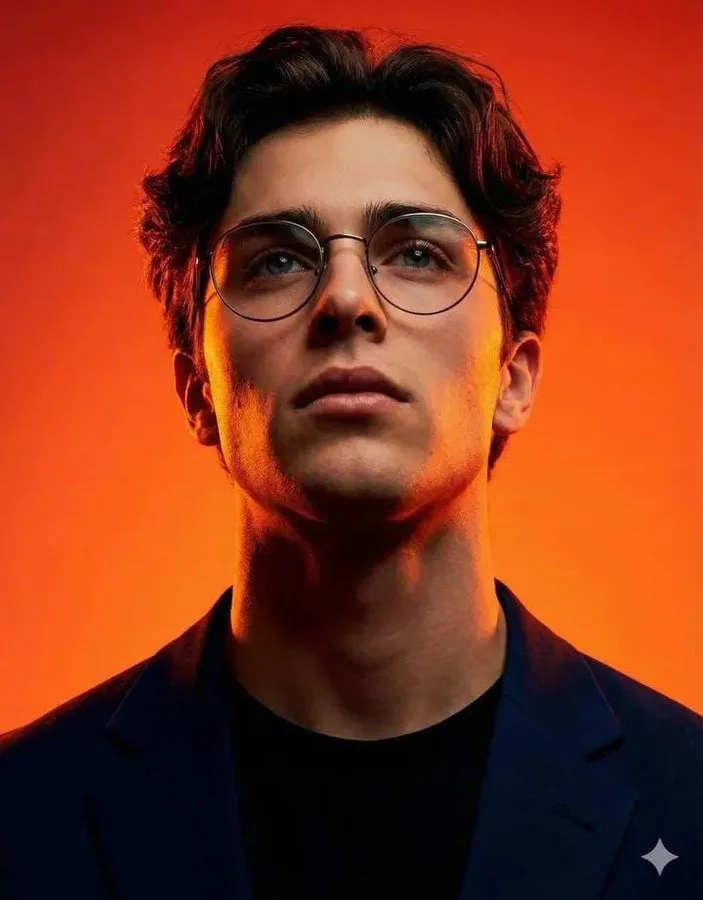 Warm Orange Intellectual Gentleman