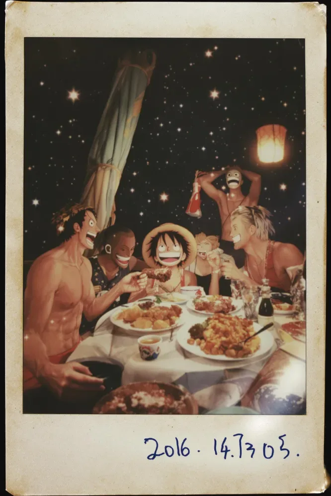 Luffy And Straw Hat Gang Nostalgic And Vintage